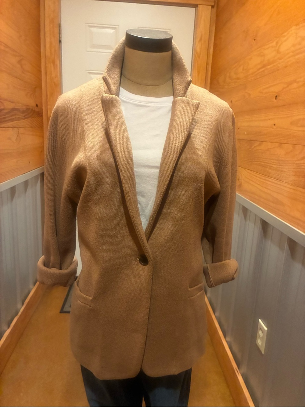 J. Crew Camel Tan Single-Button Women's Blazer